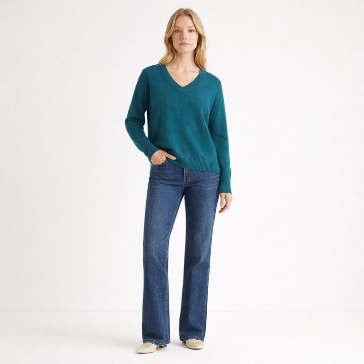 ERIC BOMPARD COL V VERT - Taille L (40)