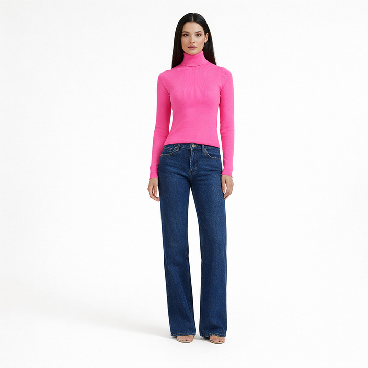 FROM FUTURE COL ROULÉ ROSE - Taille M (38)