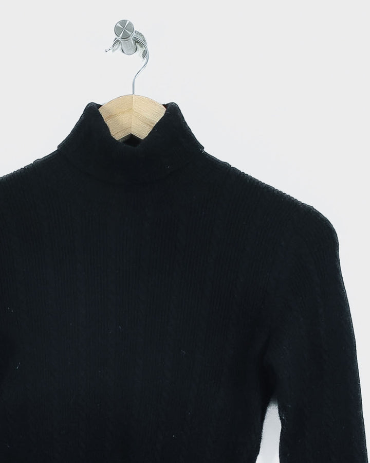 ERIC BOMPARD COL ROULÉ NOIR - Taille M (38)