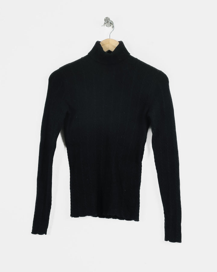 ERIC BOMPARD COL ROULÉ NOIR - Taille M (38)
