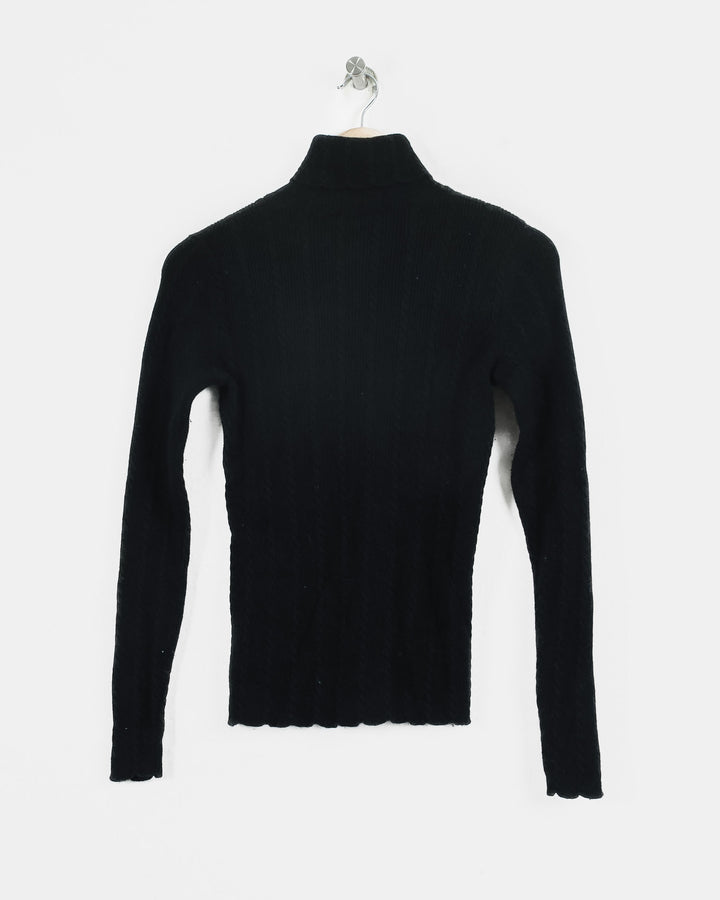 ERIC BOMPARD COL ROULÉ NOIR - Taille M (38)