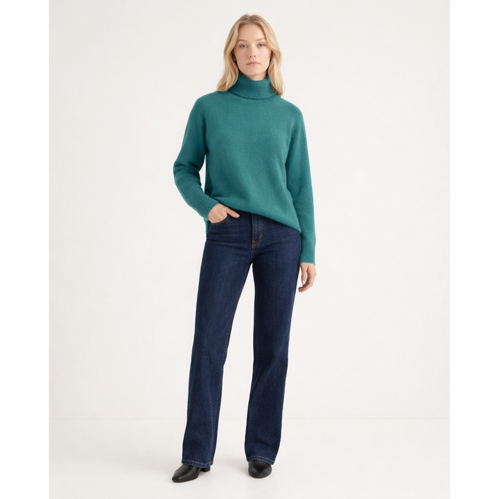 ERIC BOMPARD COL ROULÉ VERT - Taille M (38)