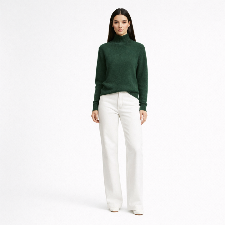 MONOPRIX COL ROULÉ VERT - Taille M (38)
