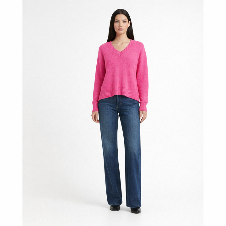 AUTRES COL V ROSE - Taille M (38)