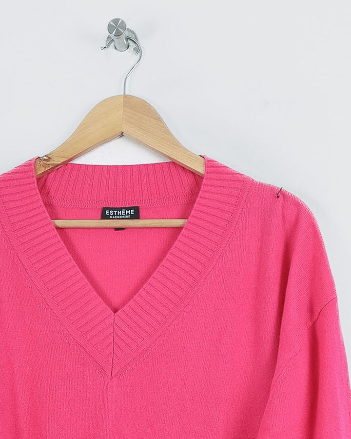 AUTRES COL V ROSE - Taille L (40)