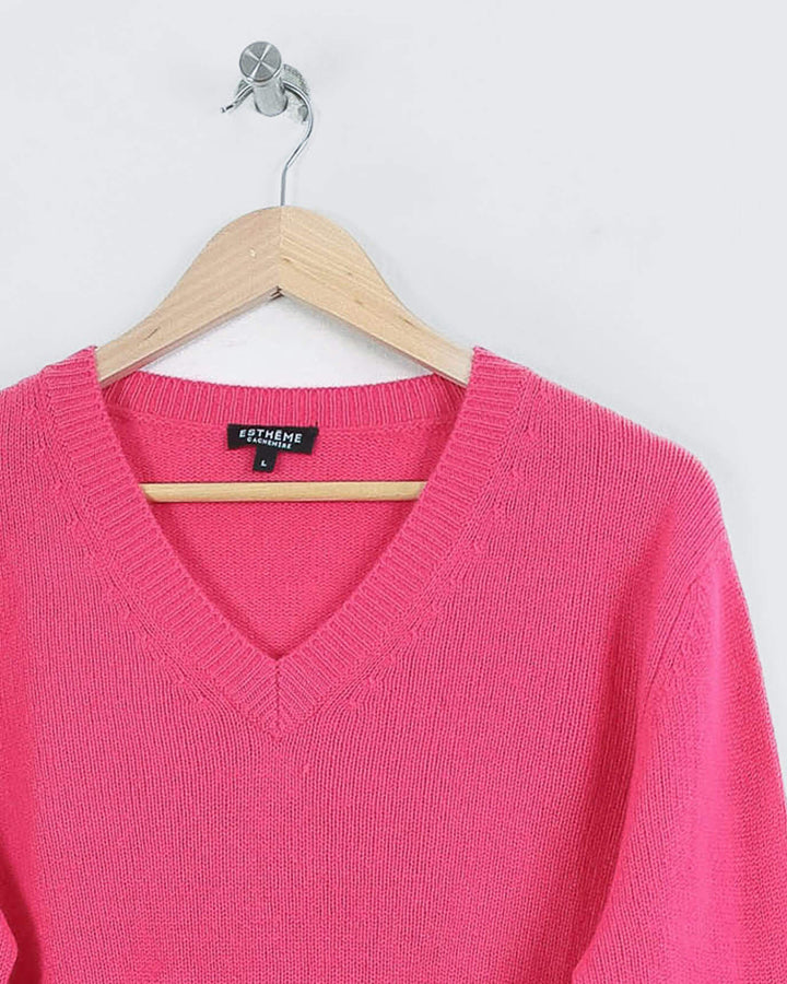 AUTRES COL V ROSE - Taille L (40)