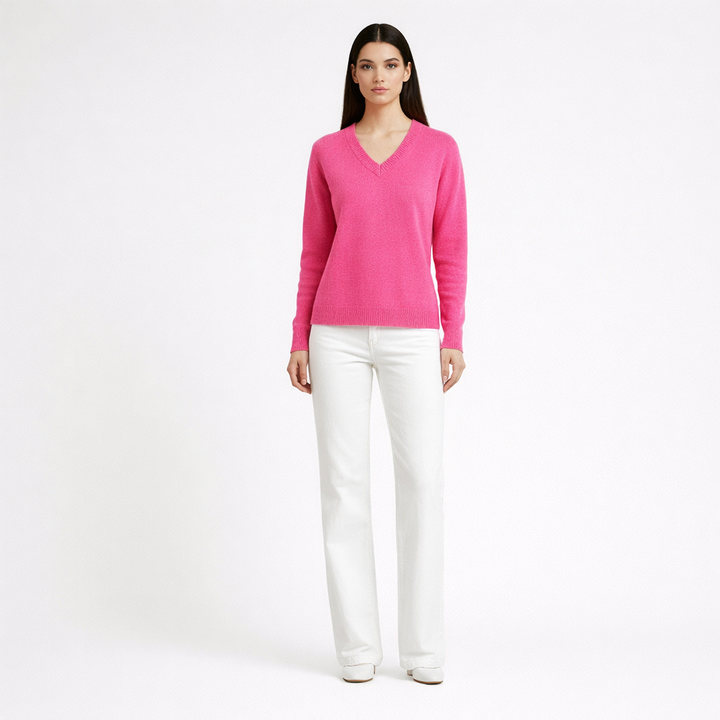 AUTRES COL V ROSE - Taille L (40)