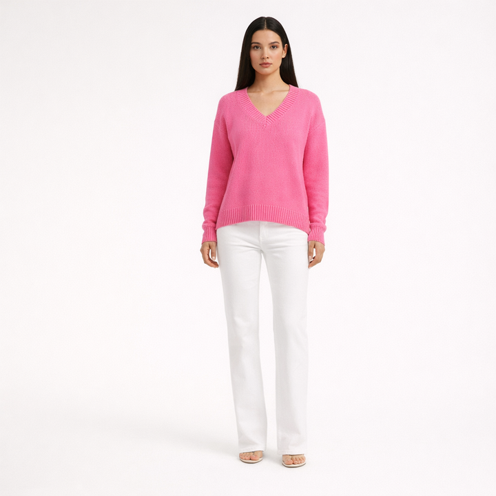 AUTRES COL V ROSE - Taille XL (42)