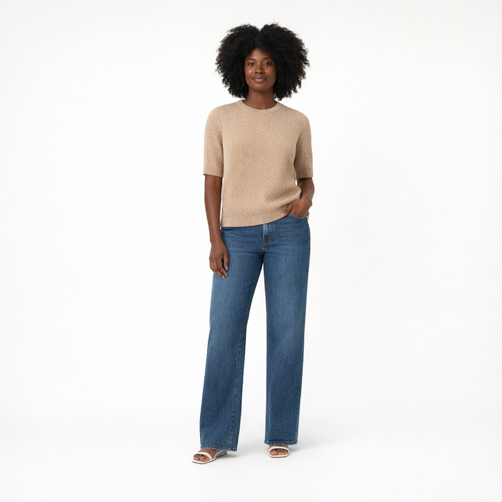 AUTRES COL ROND BEIGE - Taille M (38)