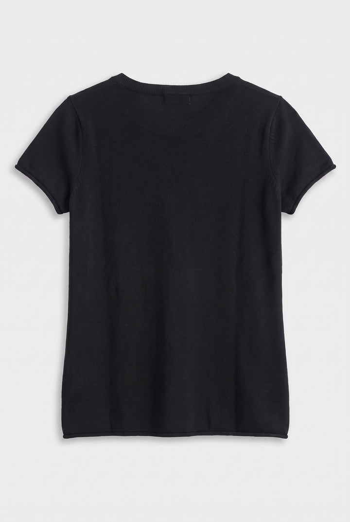 J.CREW COL ROND NOIR - Taille XS (34)