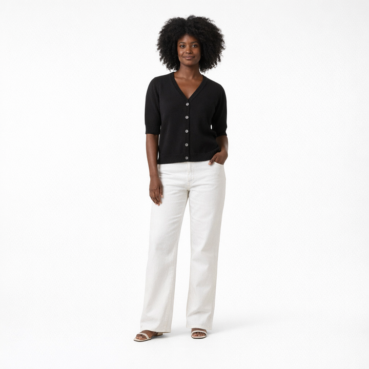 SANS MARQUE CARDIGAN NOIR - Taille XL (42)