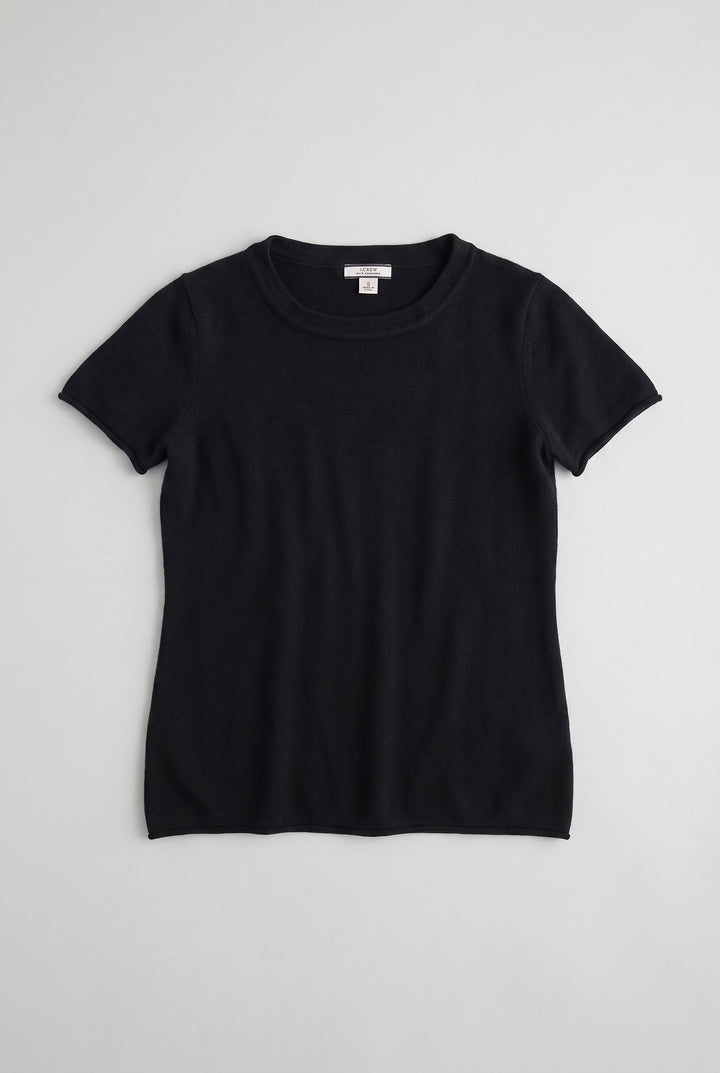 J.CREW COL ROND NOIR - Taille S (36)