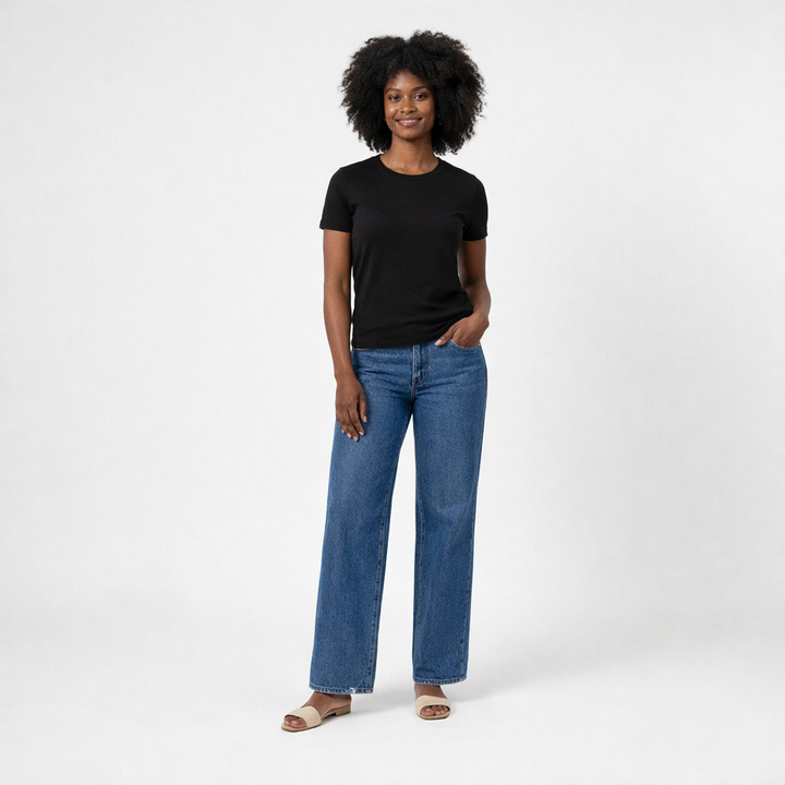J.CREW COL ROND NOIR - Taille S (36)