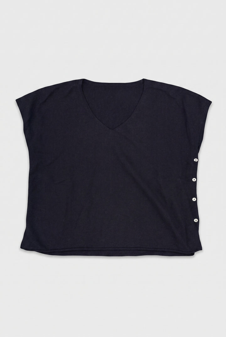 AUTRES COL V BLEU - Taille M (38)