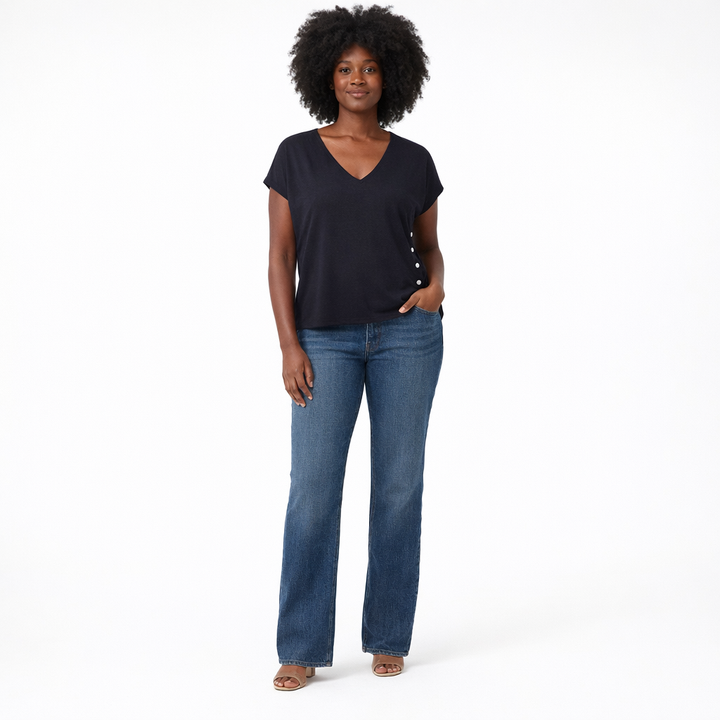 AUTRES COL V BLEU - Taille M (38)