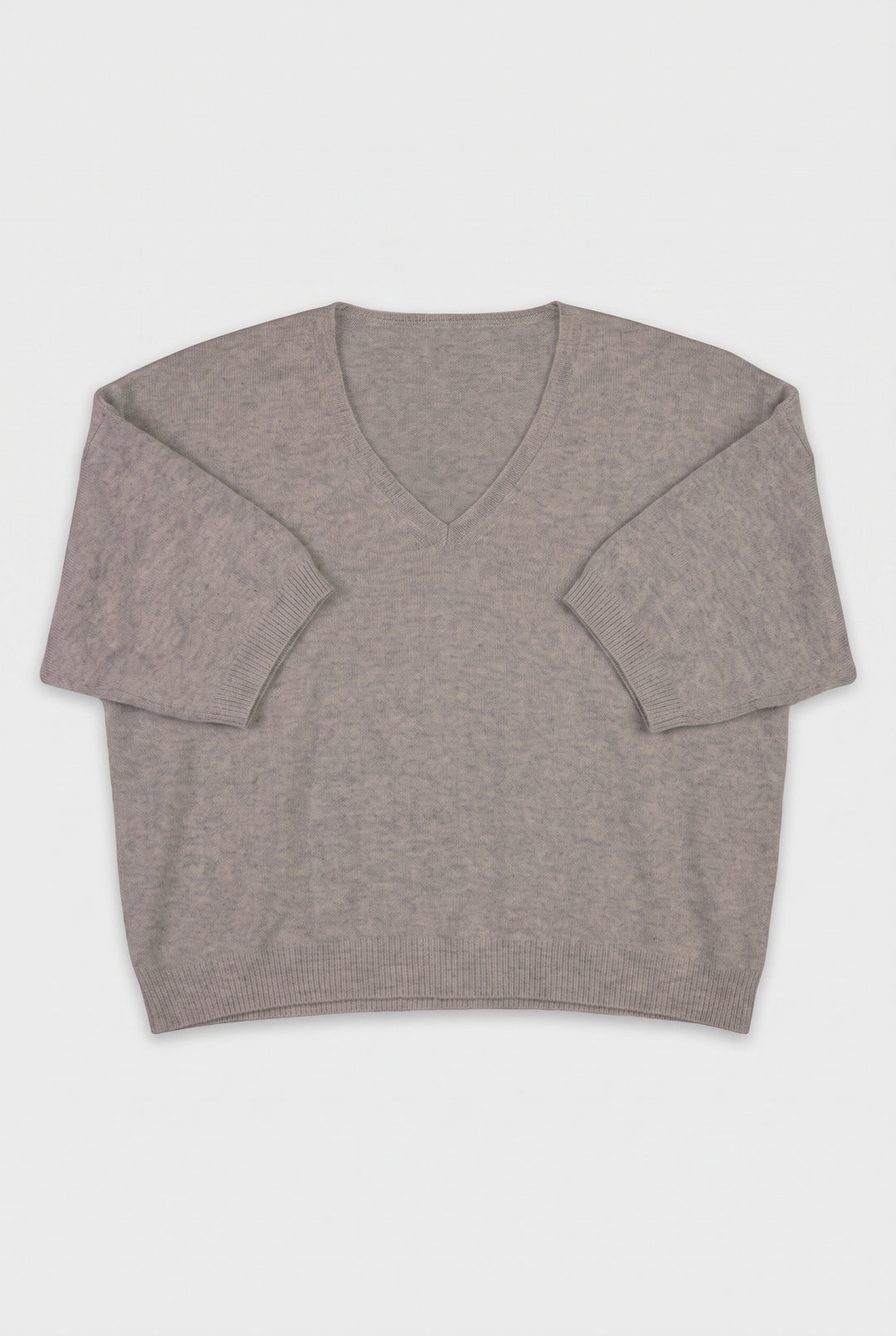 SANS MARQUE COL V GRIS - Taille XL (42)