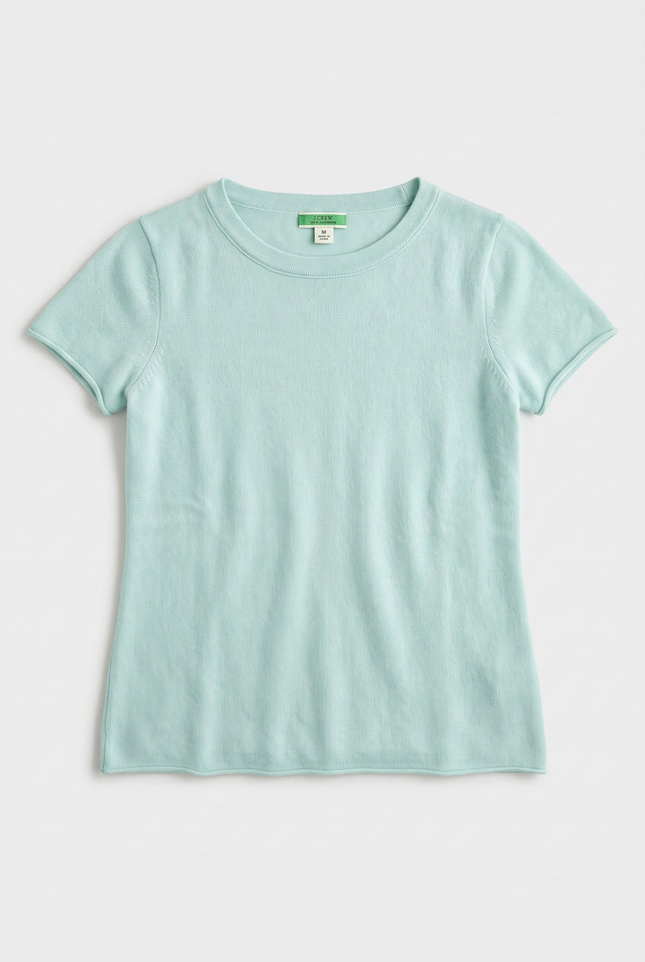 J.CREW COL ROND VERT - Taille M (38)