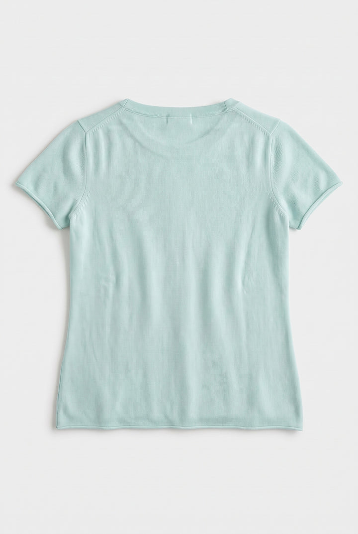 J.CREW COL ROND VERT - Taille M (38)