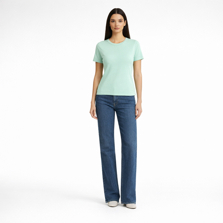J.CREW COL ROND VERT - Taille M (38)