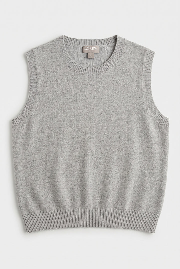 J.CREW COL ROND GRIS - Taille M (38)