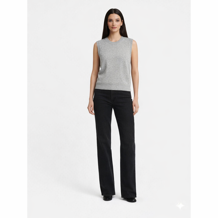 J.CREW COL ROND GRIS - Taille M (38)