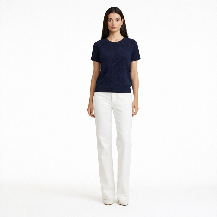 AUTRES COL ROND BLEU - Taille L (40)